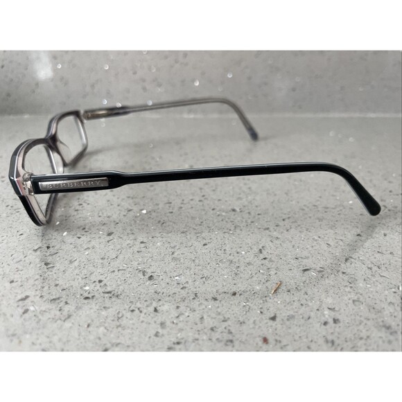 Burberry Black Clear Rectangular Glasses Frames ONLY Italy B2004 3016 52 16 140 - Picture 3 of 15